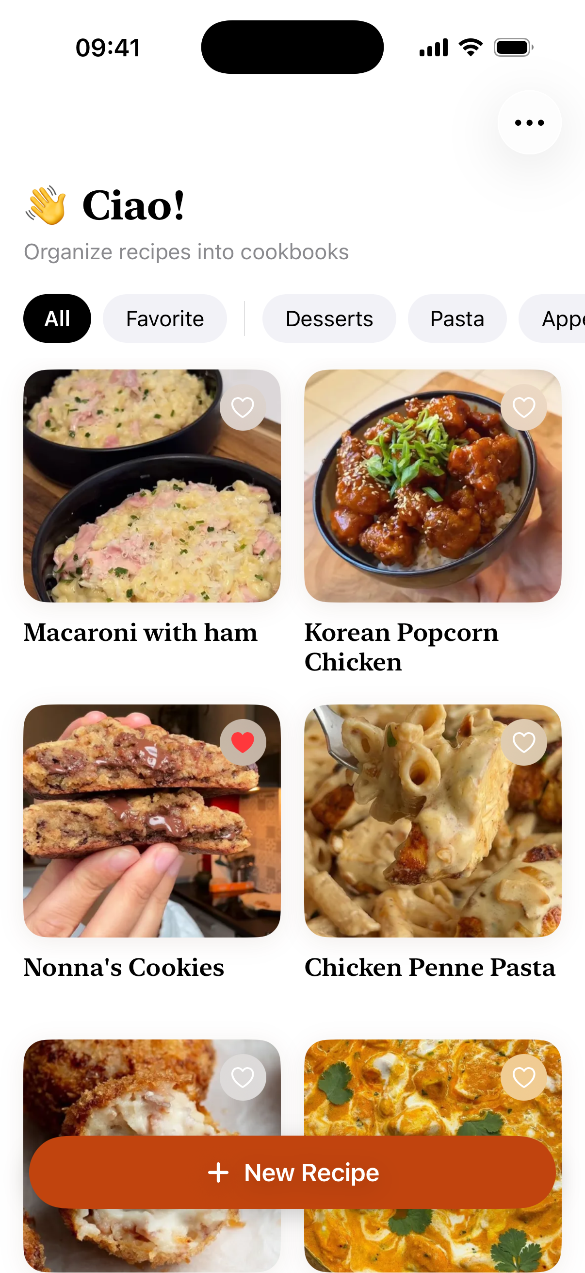 Nonna recipe list